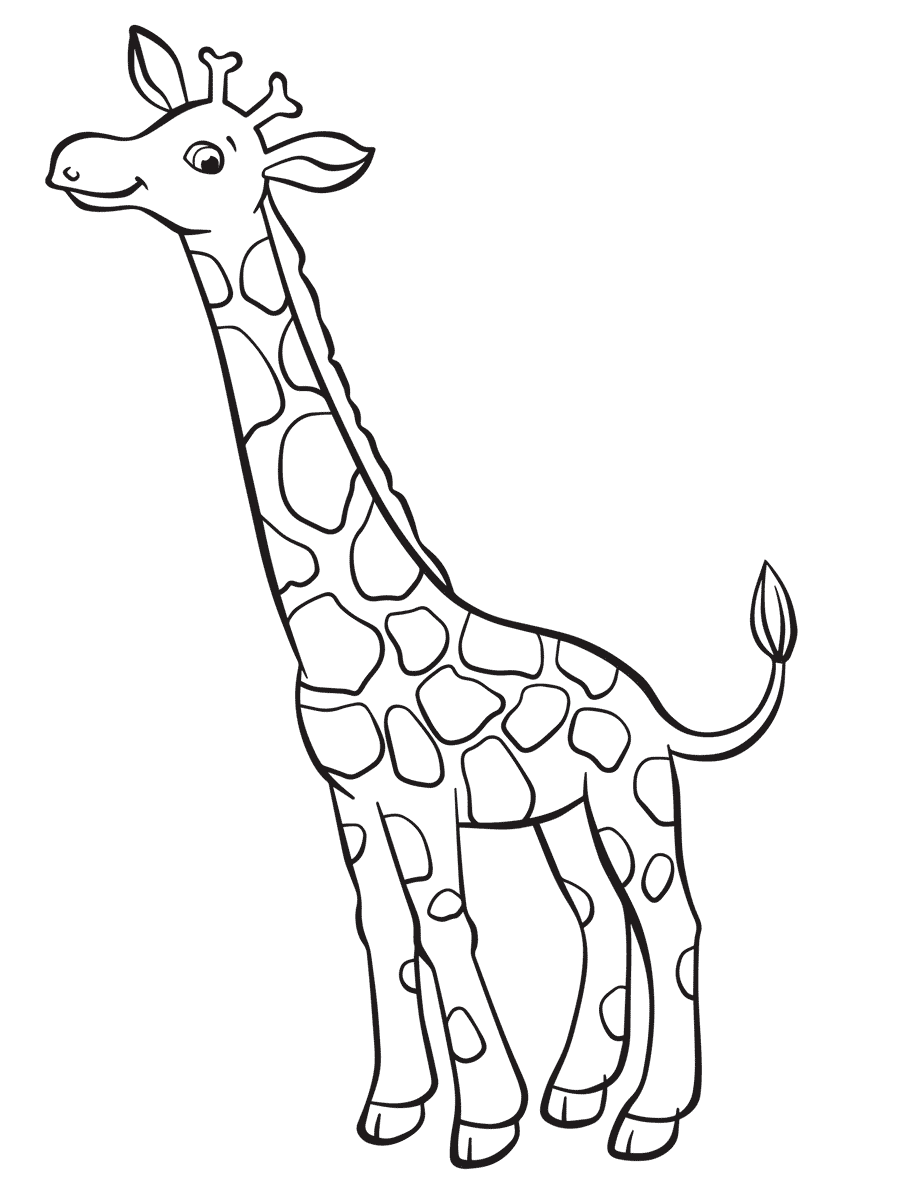 Ausmalbilder Giraffe - Nyenyenye