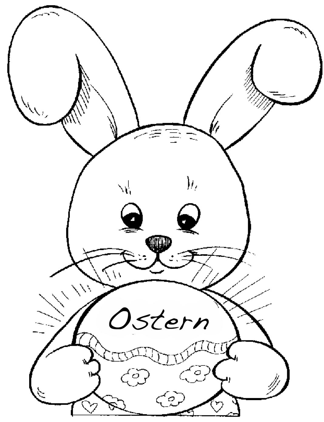 Ausmalbilder Osterhase | Bunny coloring pages, Easter coloring book