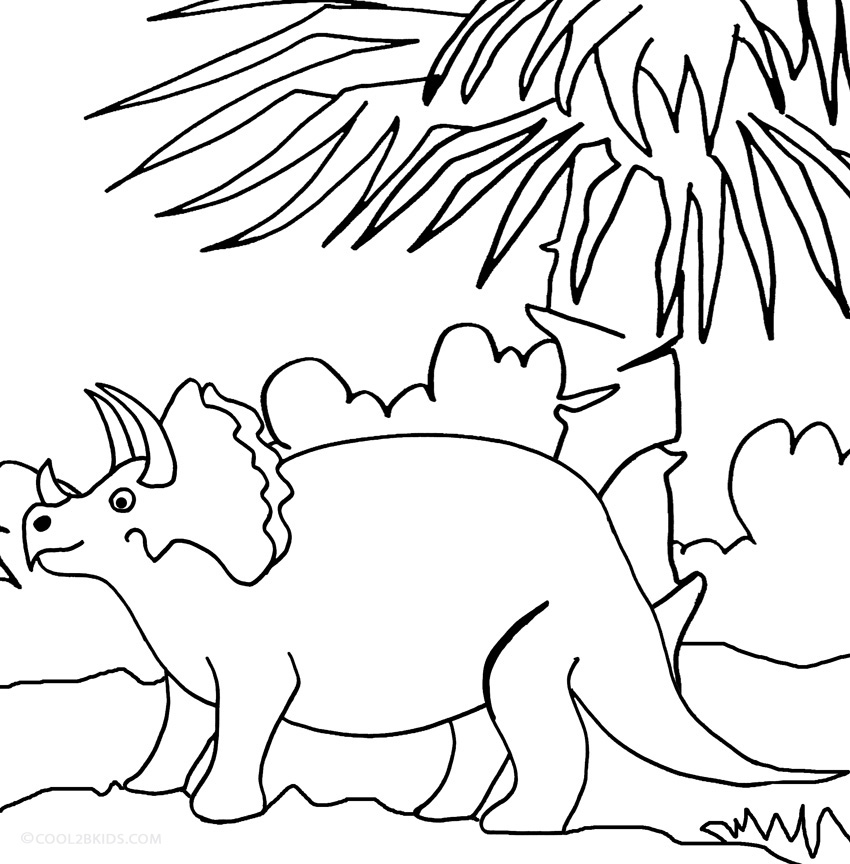 triceratops ausmalbild