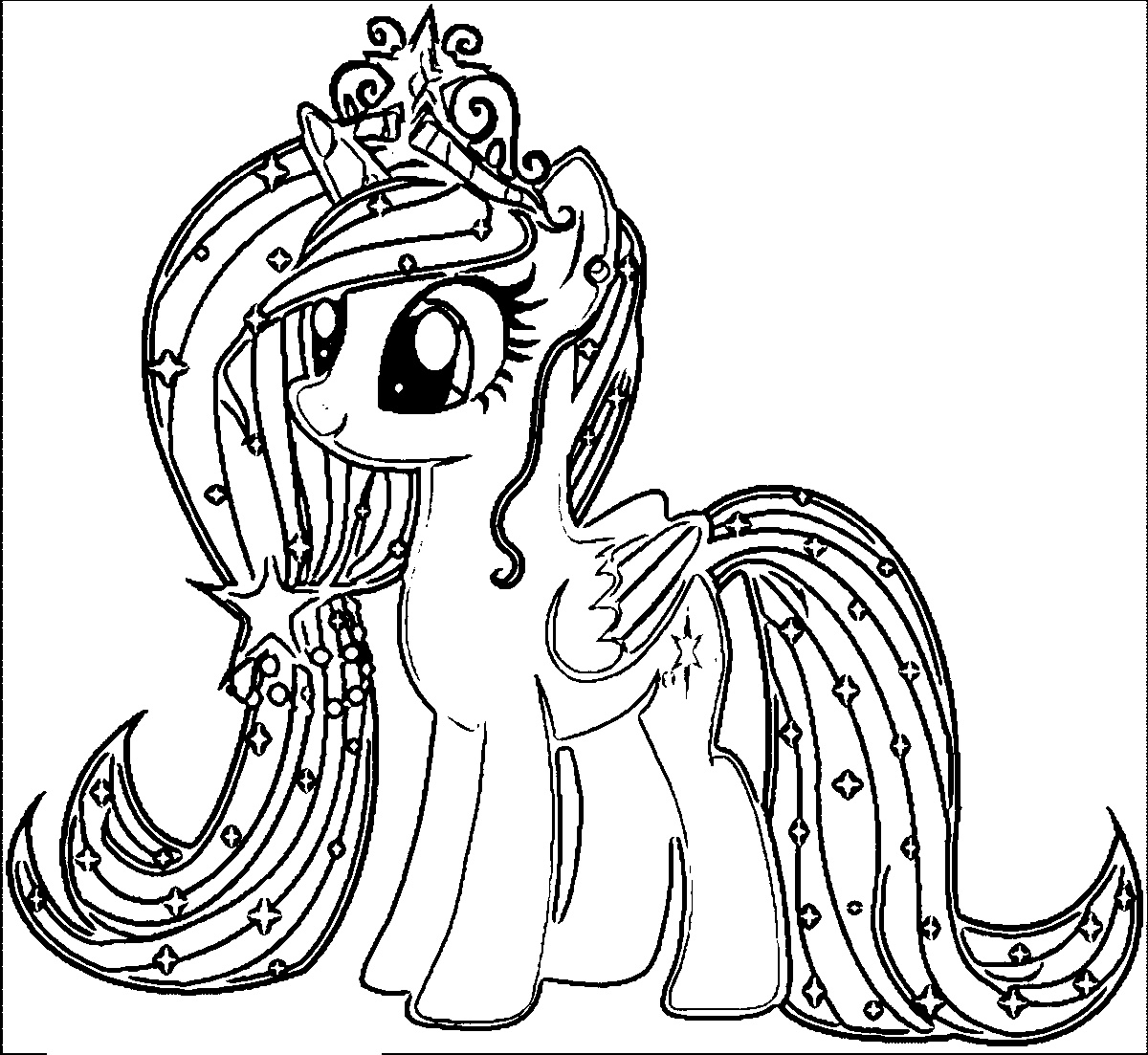 Printable Pony Coloring Pages