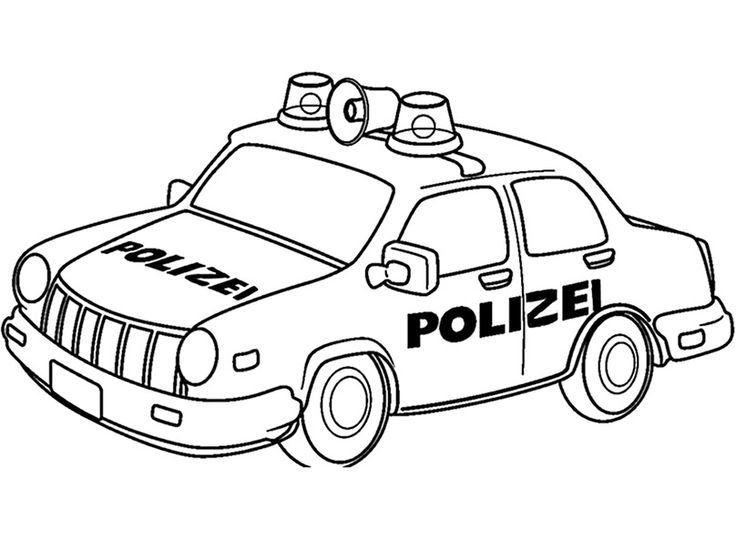 polizei malvorlage