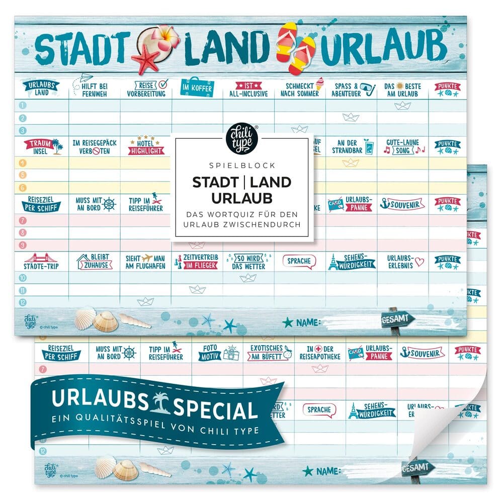 Stadt Land Fluss Urlaub | chili type