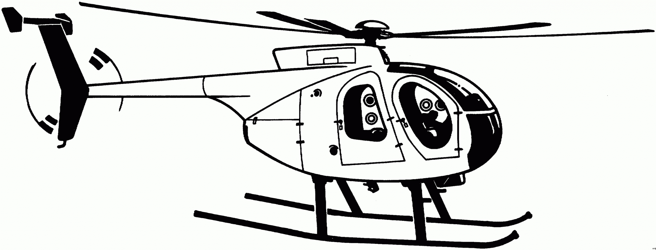 Hubschrauber Ausmalbild - kinderbilder.download | kinderbilder.download