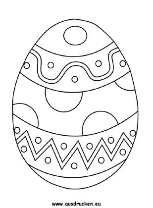 Ausmalbilder Ostereier ausdrucken | Easter coloring book, Easter