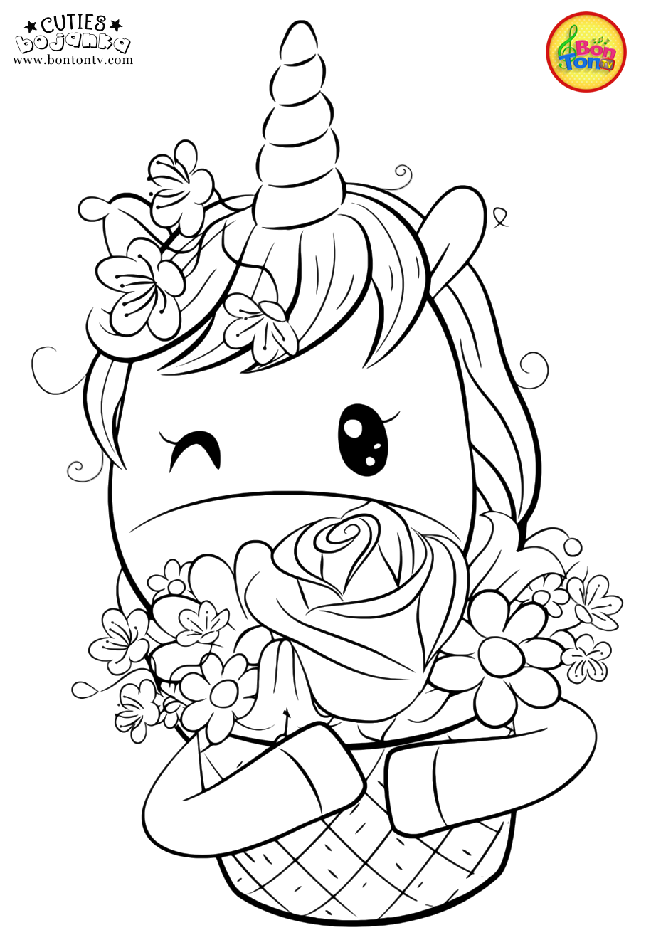 Cuties Coloring Pages for Kids - Free Preschool Printables - Slatkice