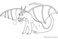 drache ausmalbild