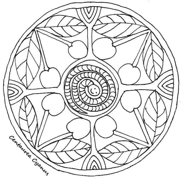 ausmalbilder sommer mandala