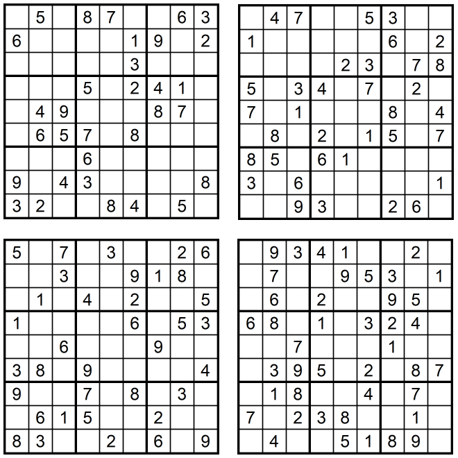 sudoku ausdrucken leicht