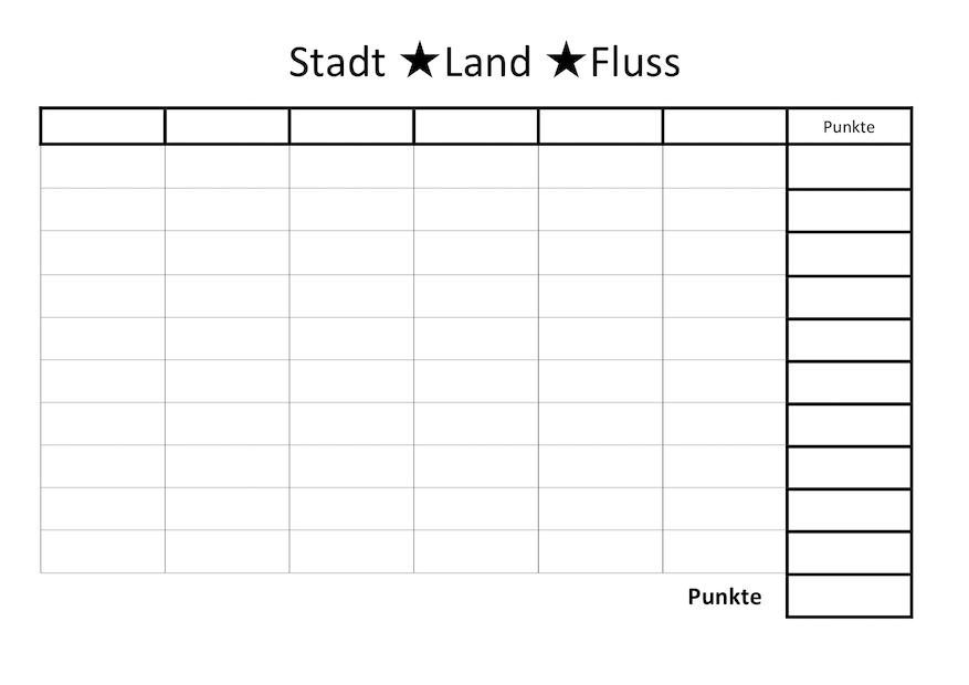 stadt land fluss vorlage leer