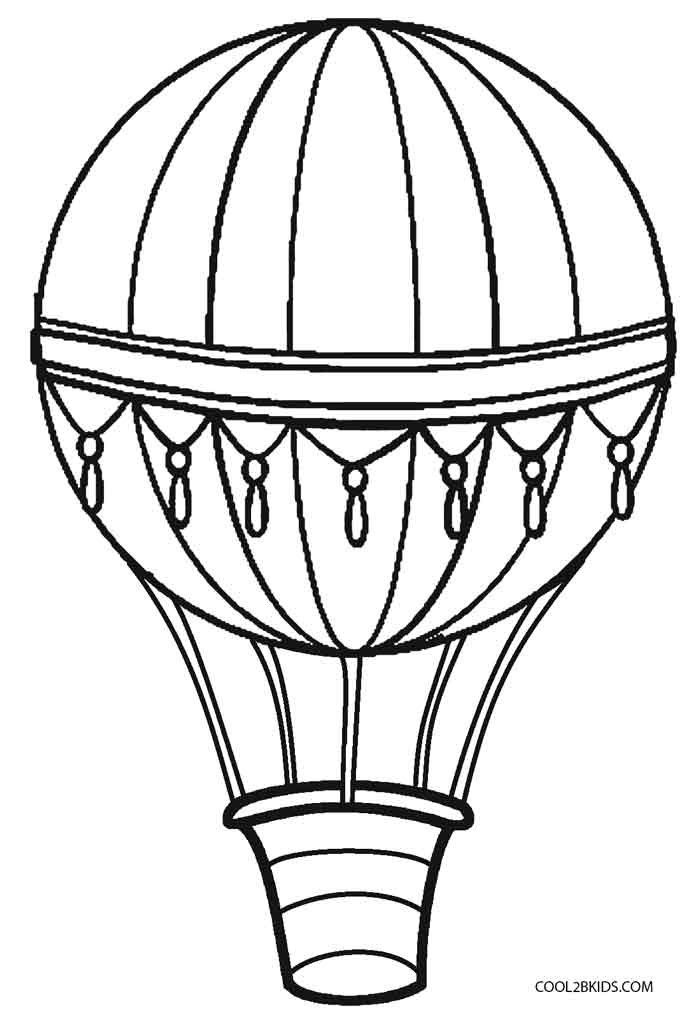 heissluftballon zum ausmalen