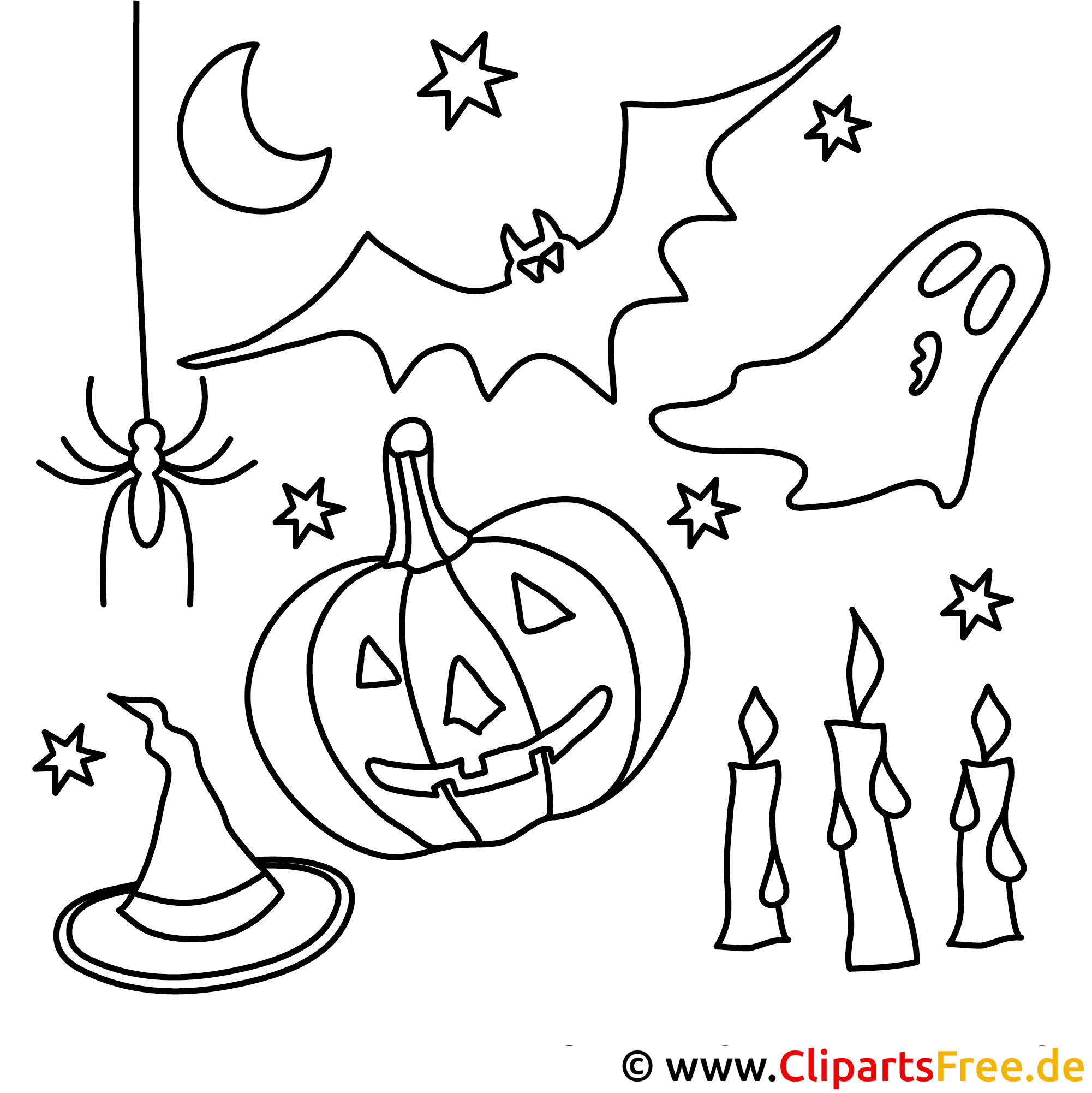 Dibujos para colorear de Halloween para imprimir gratis