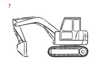 bagger ausmalbilder einfach