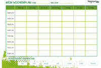 wochenplan kinder zum ausdrucken