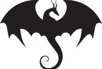 silhouette drache