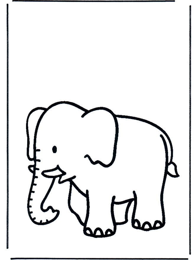 Baby Elephant Coloring Pages | Elephant coloring page, Free coloring