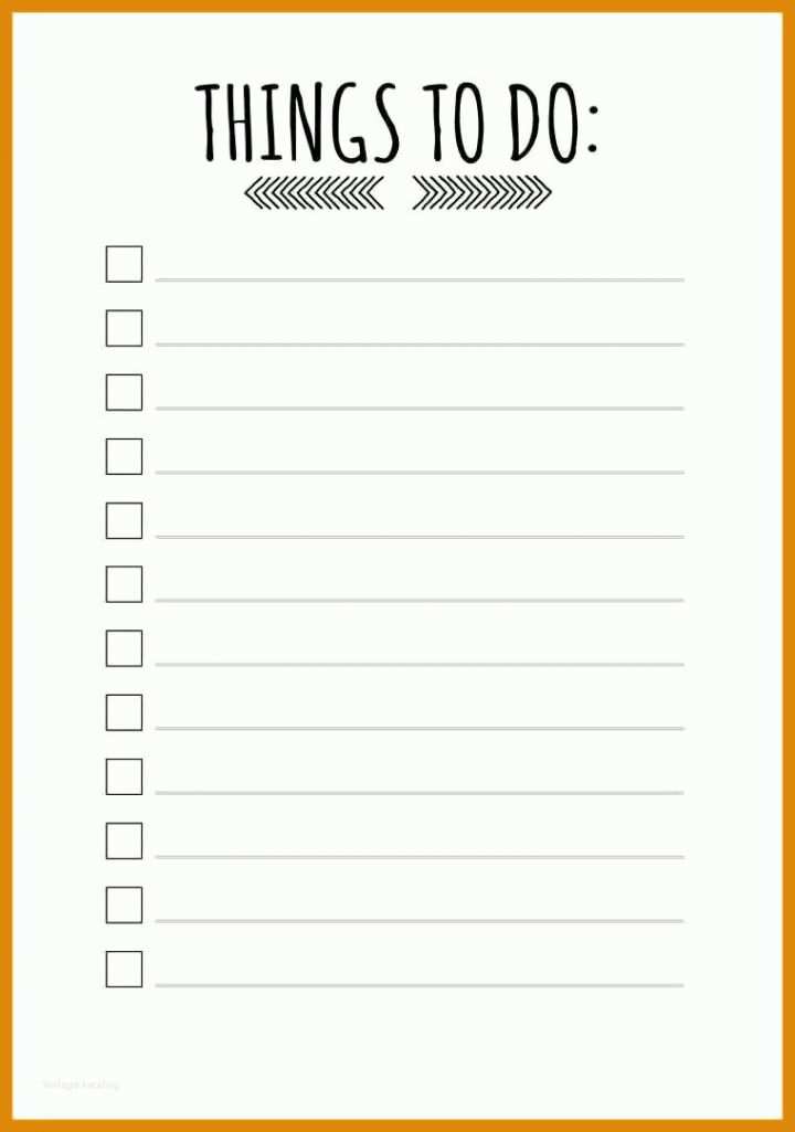 to do list vorlage pdf