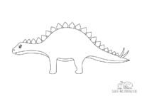 malvorlage stegosaurus