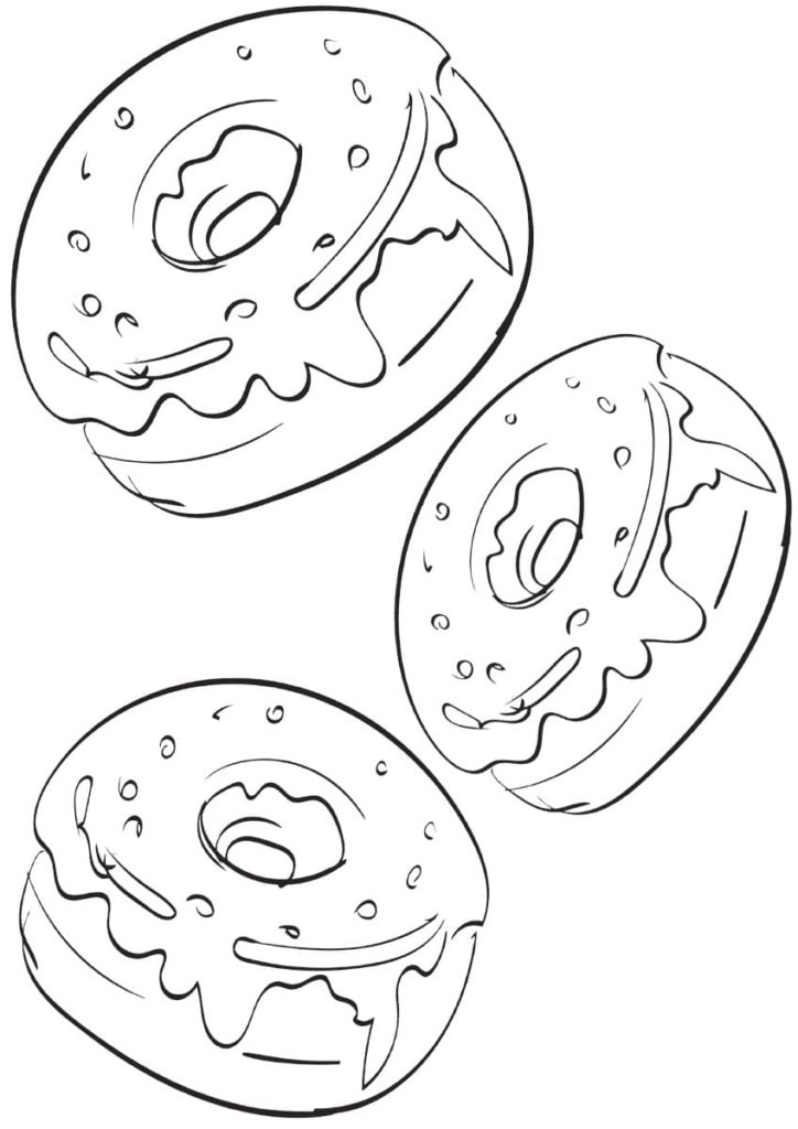 donuts zum ausmalen