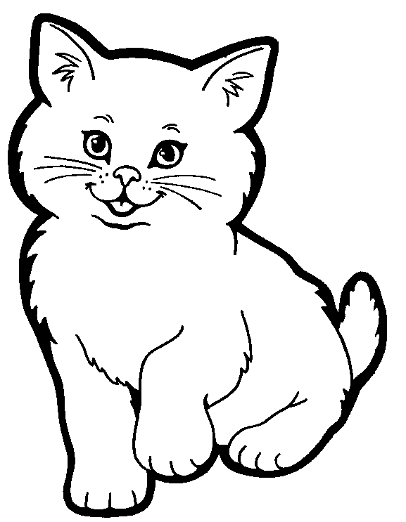 babykatze ausmalbild | Ausmalbilder für kinder | Coloriage chat à