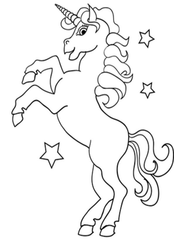 ausmalbilder einhorn-24 | Unicorn coloring pages, Rainbow unicorn party