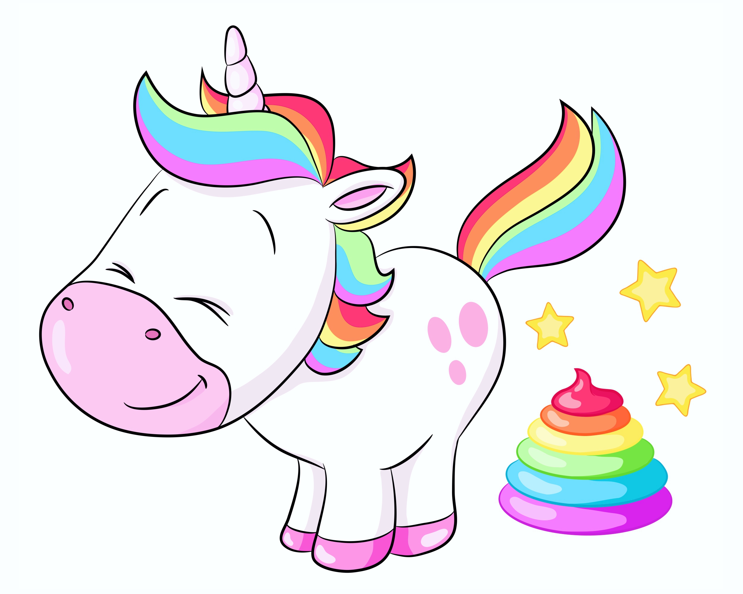 Sticker Unicorn "Smily Einhorn" 150 x 115 mm | carstyling XXL