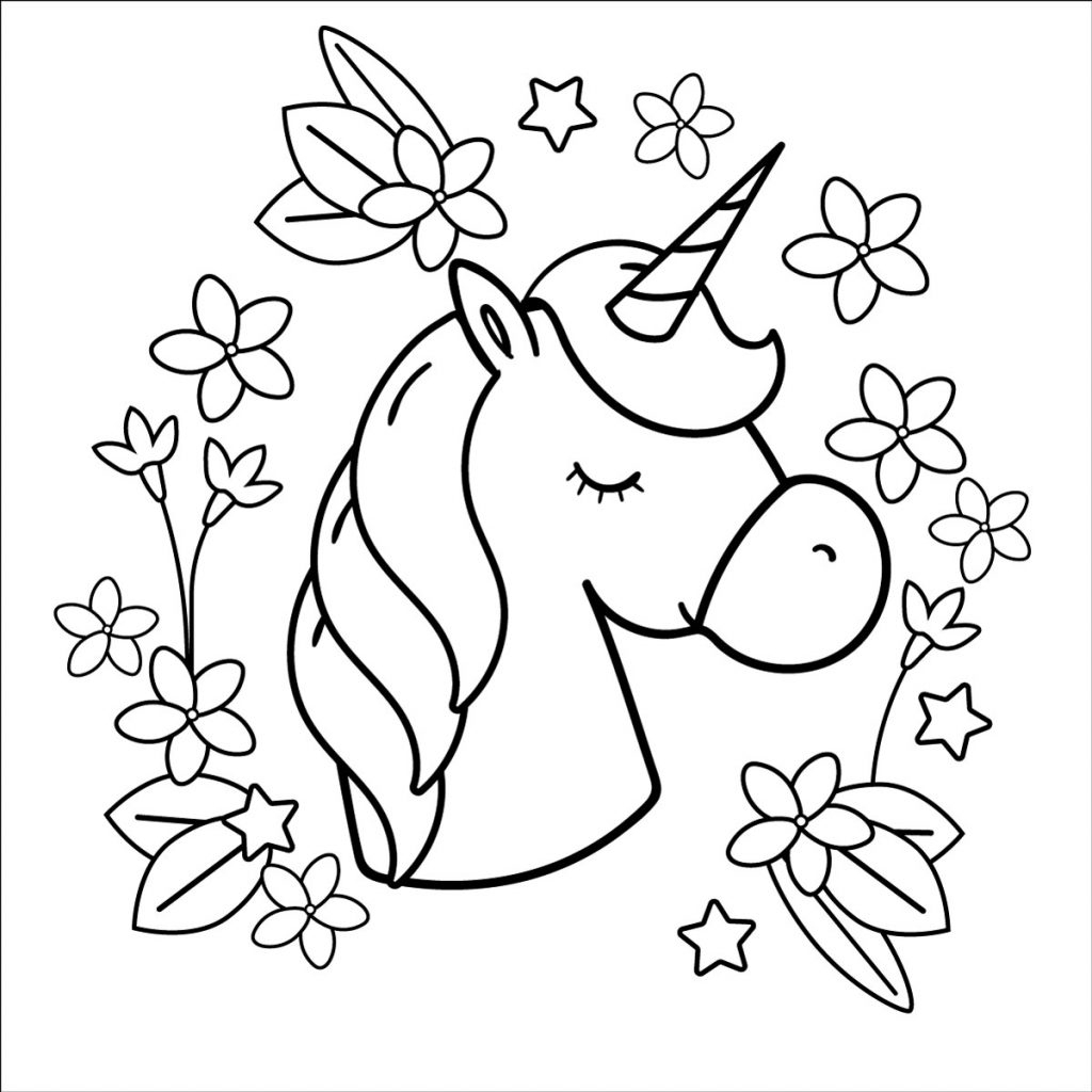 Ausmalbild Einhorn - kinderbilder.download | kinderbilder.download