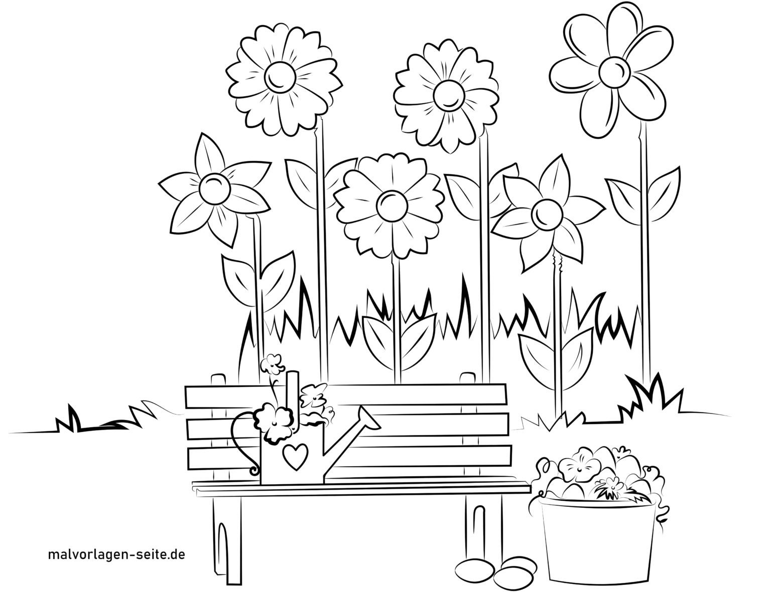 Fensterbilder Vorlage Frühling | Malvorlagen für Kinder