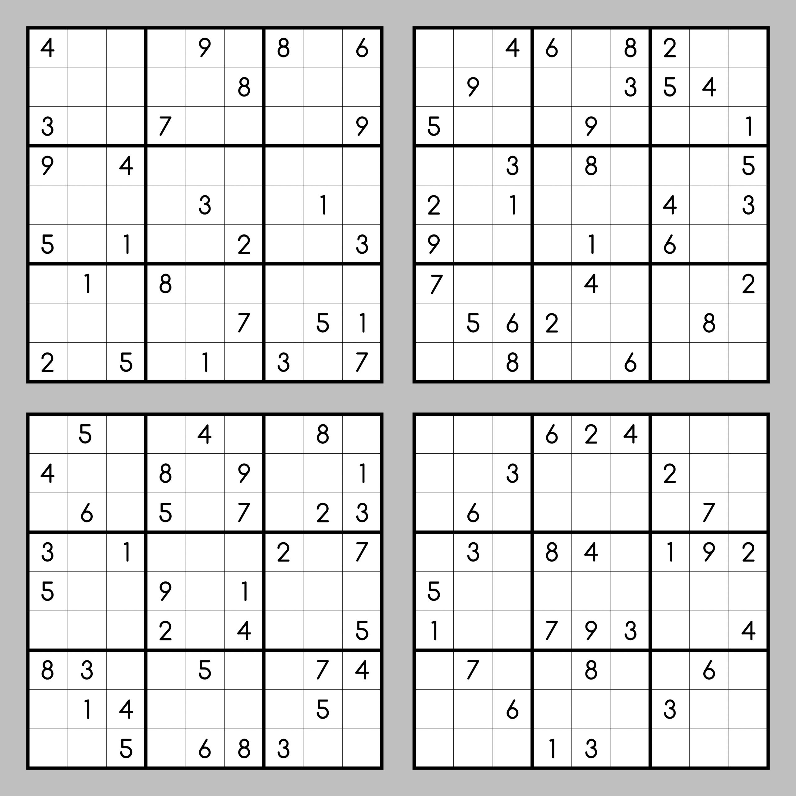 Sudoku Zum Ausdrucken Sehr Schwer - kinderbilder.download