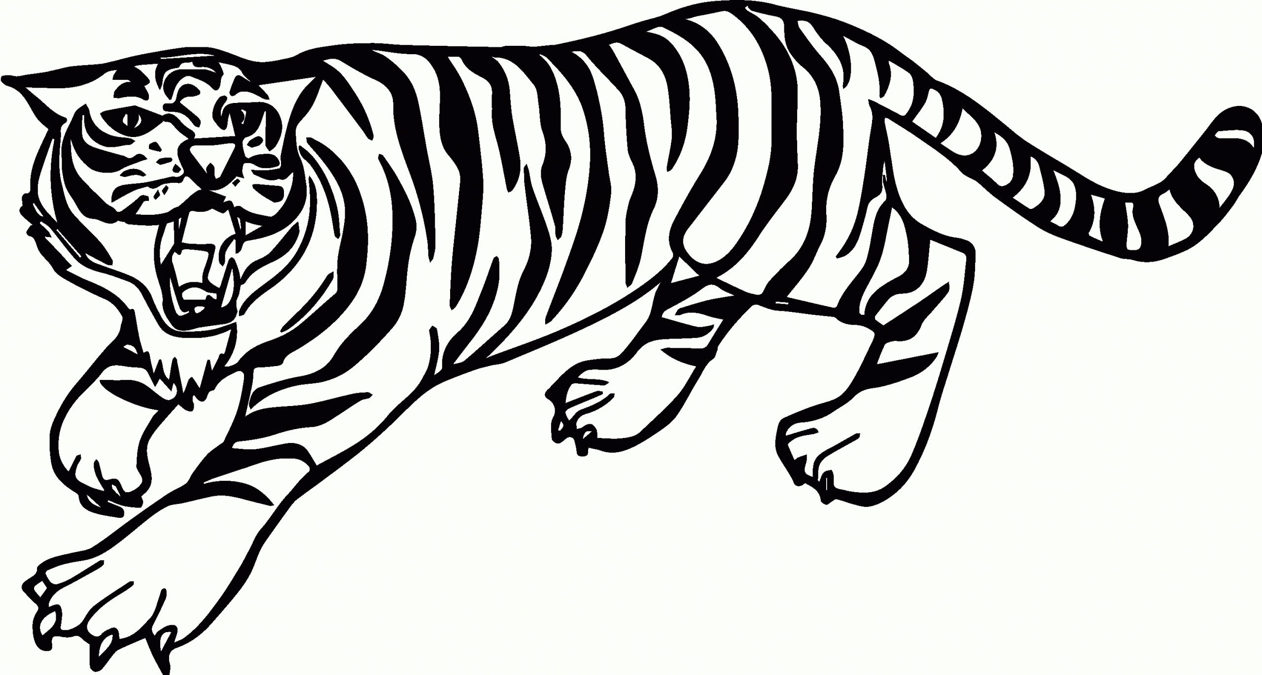 Tiger Ausmalbilder (Mit Bildern) | Malvorlagen Tiere, Tiger bei Tiger